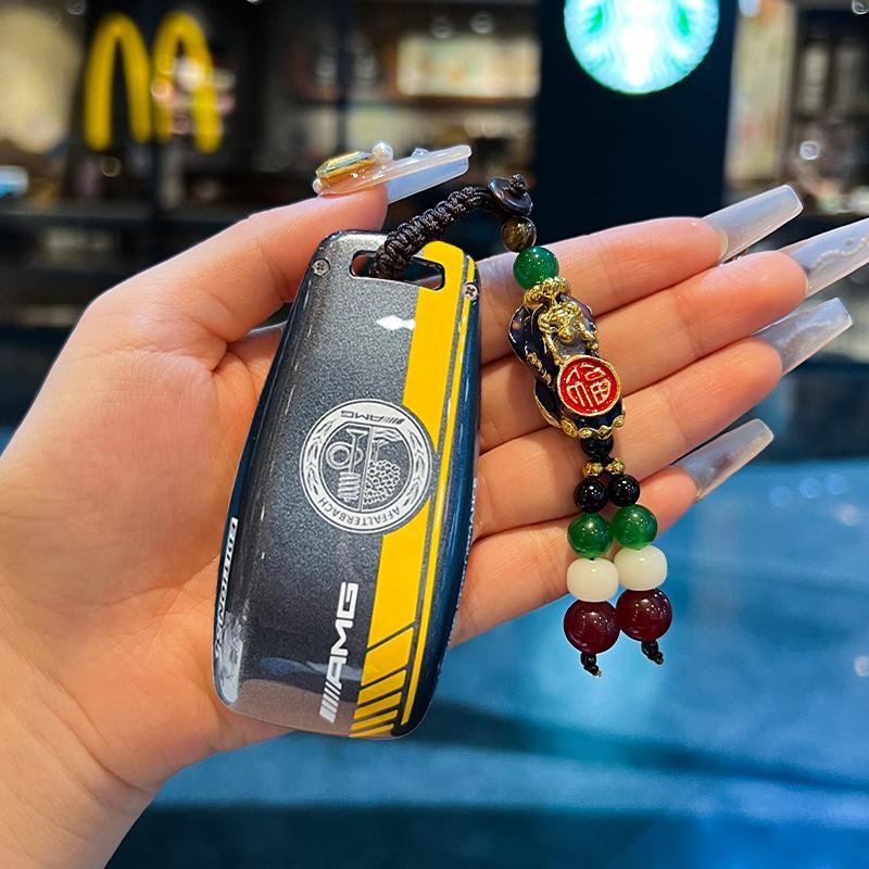 Car Remote Key Case Cover For Mercedes Benz A C E S G Class GLC CLE CLA GLB GLS W177 W205 W213 W222 X167 AMG F3