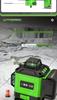 Green Light Laser 8/12/16 High-Precision Infrared Level for Walls/Floors