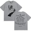 Rock Korn Follow The Leader Double Sided Print T Shirt Men Women Retro Harajuku Fashion Cotton Short Sleeve T-shirts Streetwear