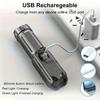 Powerful LED Flashlight Telescopic Zoom Tactical Torch USB Charging Spotlight 4 Lighting Mode Long-Range Outdoor Flashlight