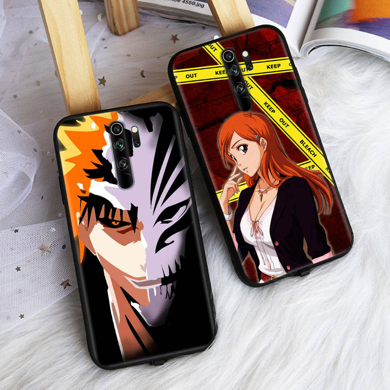 Черный чехол для OPPO Reno 8 6 5 4 Pro Plus Find X3 A17 A3 A31 A38 A40 A53 A54 A55 A74 A76 A78 A77 A80 A94 A95 A96 Lite W-61 Echigo BLEACH