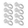 4Pair Steel Bike Bicycle 12Speed Chain Missing Link Connector Parts Cycling Accessorysilver