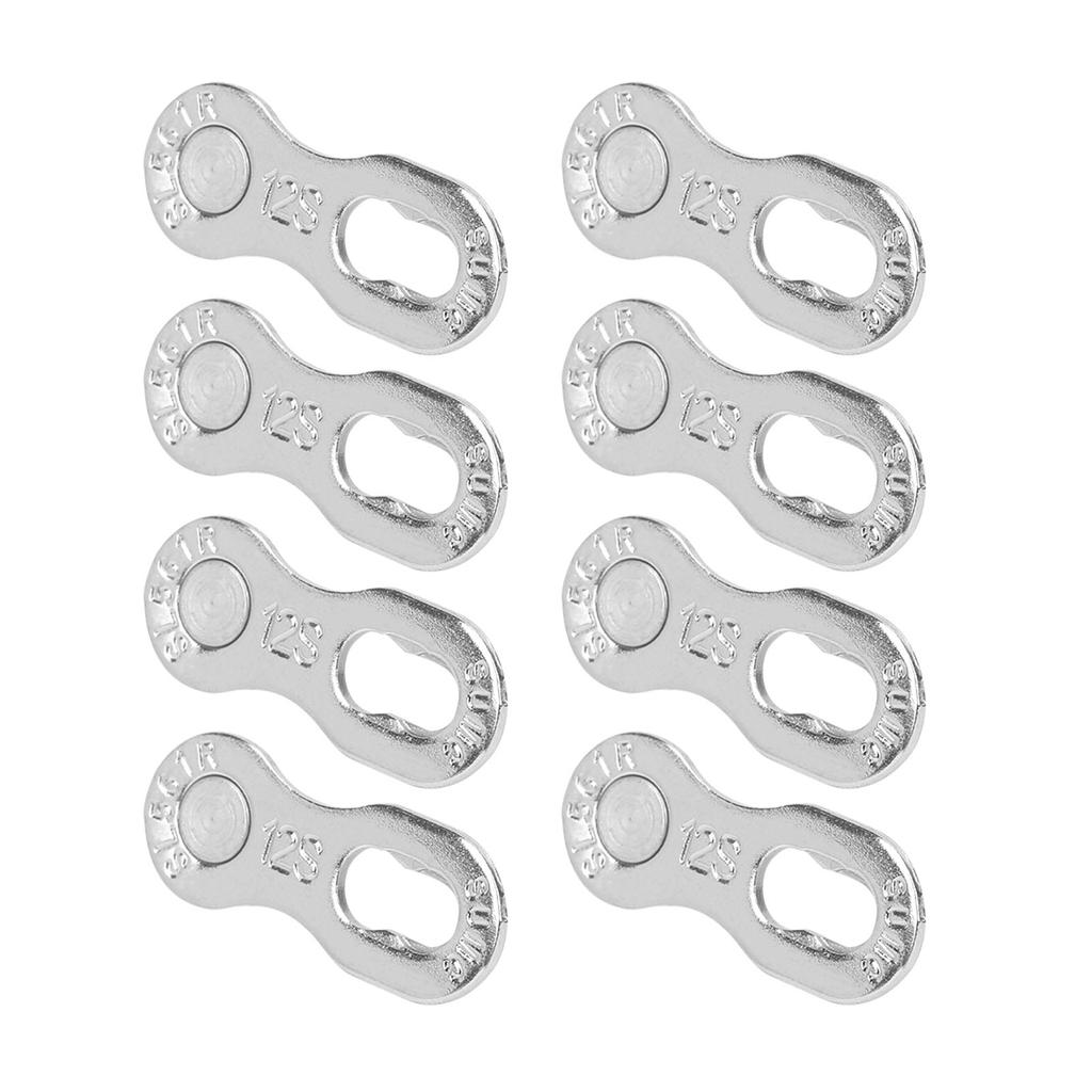 4Pair Steel Bike Bicycle 12Speed Chain Missing Link Connector Parts Cycling Accessorysilver