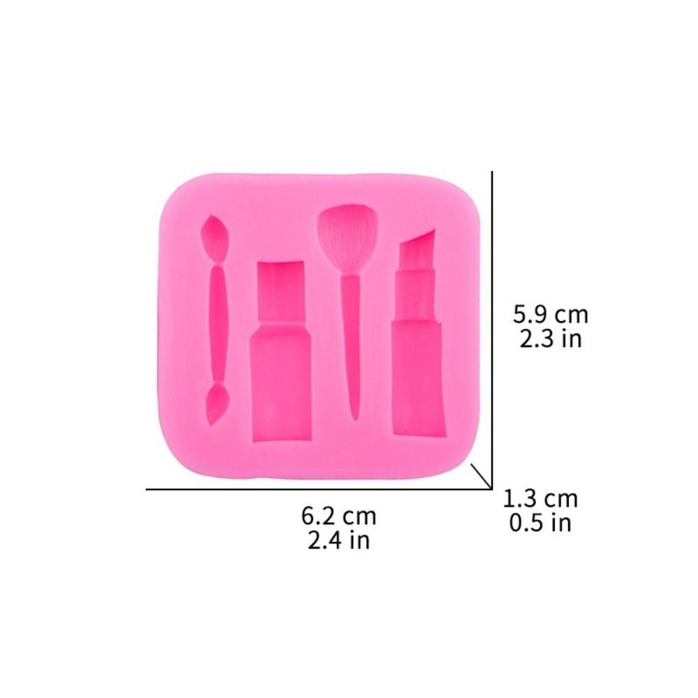 2PCS Lipstick Shape Baking Chocolate Mold Silicone DIY Cake Decorating Mold Candy Making
