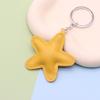 Fashion Leather Keyring Car Key Holder Colorful Pendant Charm Star Shape Keychain  Gift