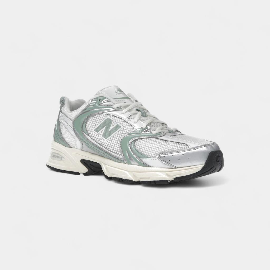 New Balance 530 Silver Metallic Mosaic Green