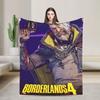 B-Borderlands 4 Warm Blanket  Kids Plush Throw Blanket Novelty Outdoor Flannel Bedspread Sofa Bed Cover