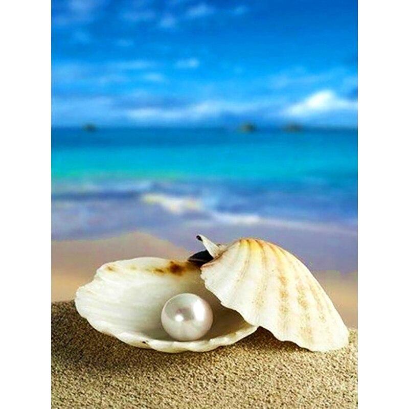 Новый 5D DIY алмазная живопись морская черепаха Алмазная вышивка вид на море вышивка крестиком полная круглая дрель домашний декор ручной подарок