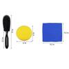 15pcs Car Cleaning Brush Set (5x Detail Brushes, 1x Wash Mitt, 1x Wheel Brush, 1x Mini Air Vent Duster, 3x Wire