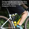 Rhinowalk Waterproof Triangle Frame Bag Professional Cycling Accessory for Road Mountain Bikes White 0.9L - & - (Small)
