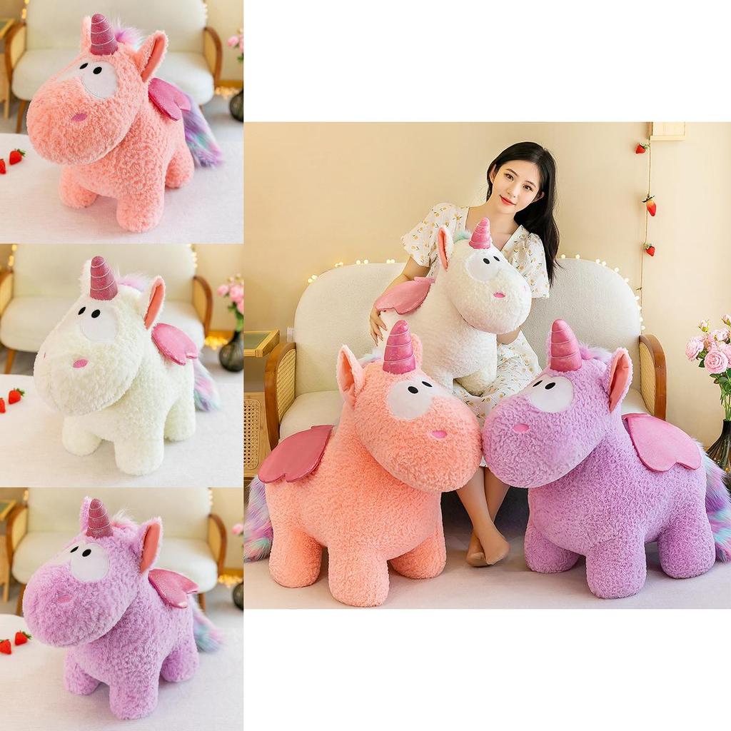 Unicorn Plush Toy Large Size With Pp Cotton Filling For Kids Bedroom Decor