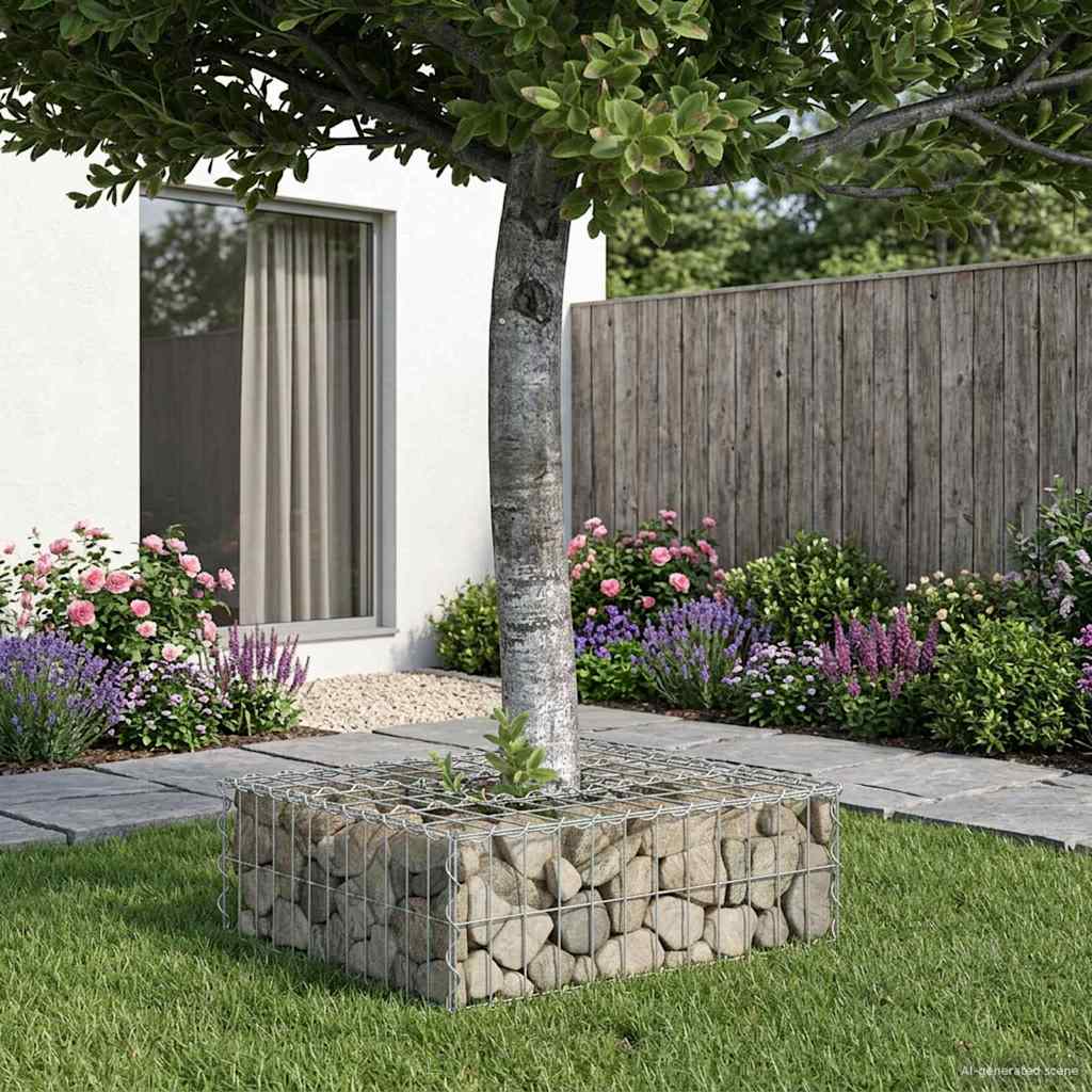 Gabion Raised Bed Silver