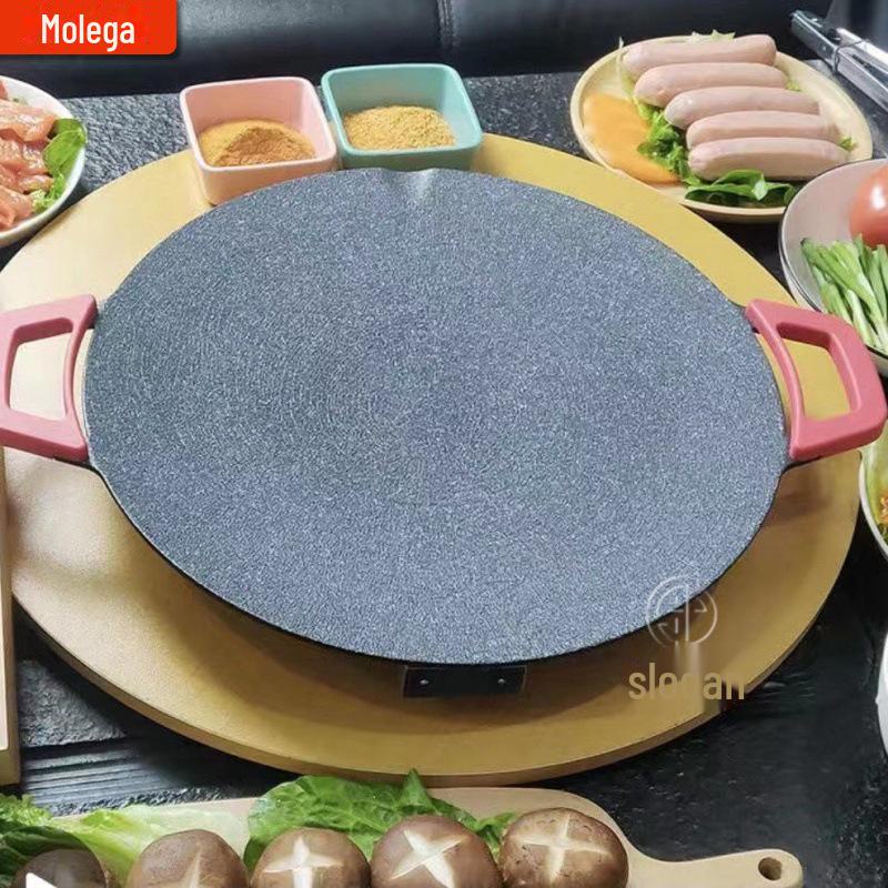 Антипригарная вставная решетка-гриль из медицинского камня для барбекю на открытом воздухе и в помещении, приготовления стейков и корейского бездымного гриля