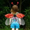 Bee Ladybug Wing Set with Headband Organza Costume Accessories for Kids Adults Dress-Up Party Decor for Performances Holiday Events
