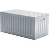 Складной контейнер TRUSCO с крышкой 45 л, белый ящик для хранения, ящик для хранения TCT45-W