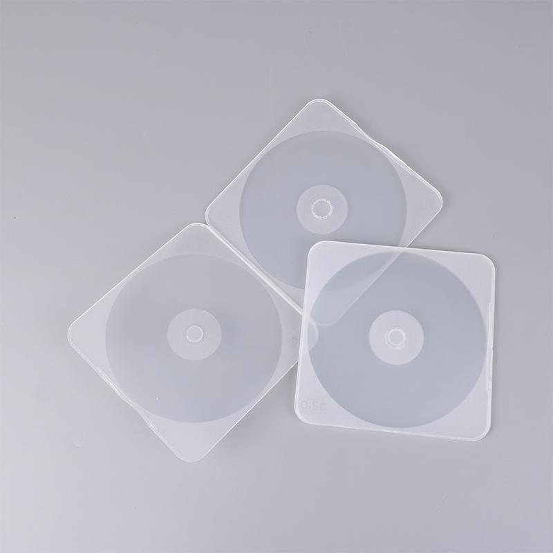 Инновационная и практичная Утолщенная коробка для DVD-дисков 12 см 1/2/5 шт. Прозрачный пластик Одиночная rounded square CD case