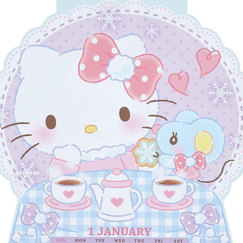 Sanrio Штампованный календарь 2025 Hello Kitty настенный 454419