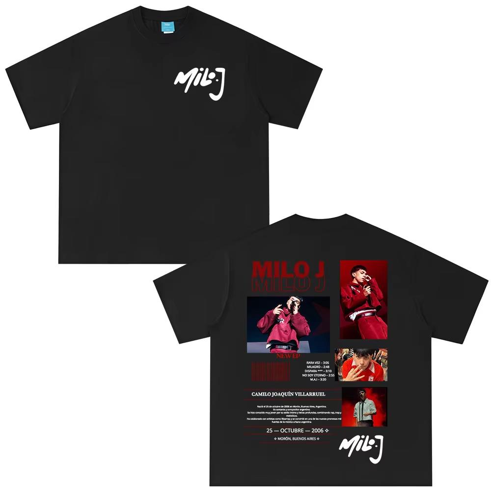 Rapper Milo J 2026 Tour Oversized Print T-Shirt, Unisex Casual Fashion Women And Men T-shirt