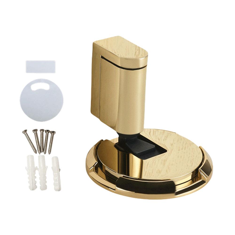 Magnetic Door Stop with Screws Aluminum Alloy Adjustable Punch-free Door Stopper Heavy Duty Magnet Door Holder Hardware