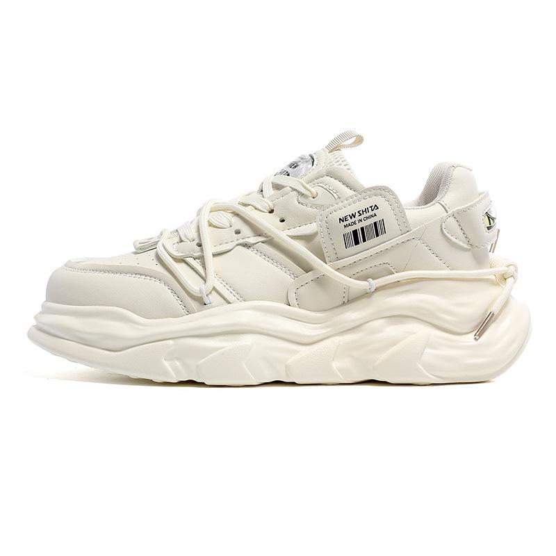 Guochao niche little white shoes women's versatile casual sports shoes popular bread shoes platform student board shoes men's advanced sense