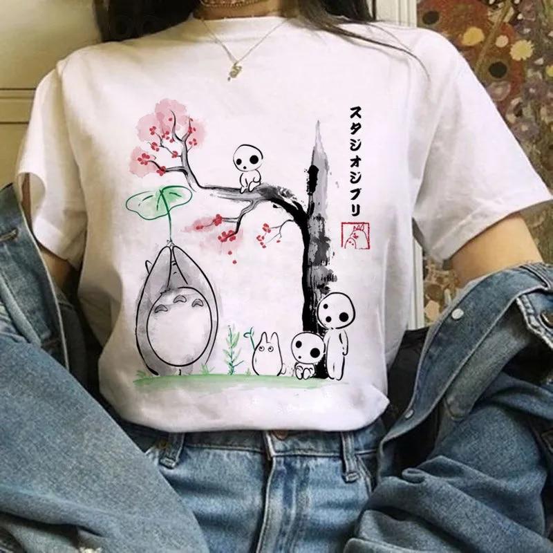 Harajuku Kawaii T Shirt Women Ullzang Tshirt Funny Cartoon T-shirt Cute Anime Top Tee Unisex T-shirt