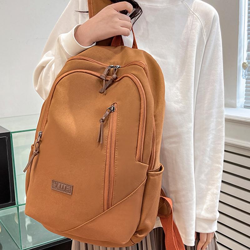 Neutral Style Backpack For Men And Women, Suitable For Students For School And Travel. Made Of Denim Material.