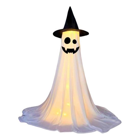 Halloween Ghost Decoration with LED Light Large White Scary Light Up Ghost