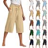 Женские льняные брюки с высокой талией, широкие брюки, удобная мягкая повседневная одежда для отдыха, женские брюки