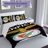 3pcs Sport Lisboa e Benfica Duvet Cover Set, Includes 1 Duvet Cover and 2 Pillowcases,Skin-Friendly&Comfortable Fabric,Suitable Bedding Sets