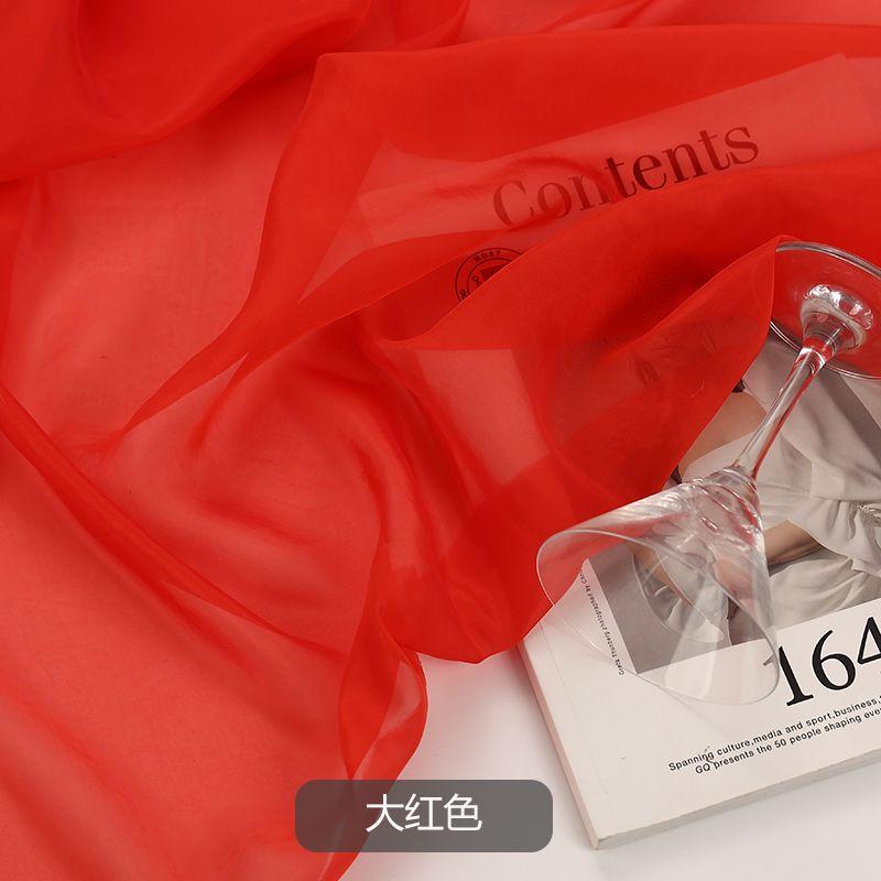 Приятная к коже ткань органза на метр для одежды, юбок, платьев, шитья своими руками, летняя полупрозрачная мягкая ткань, рукоделие, тонкая однотонная