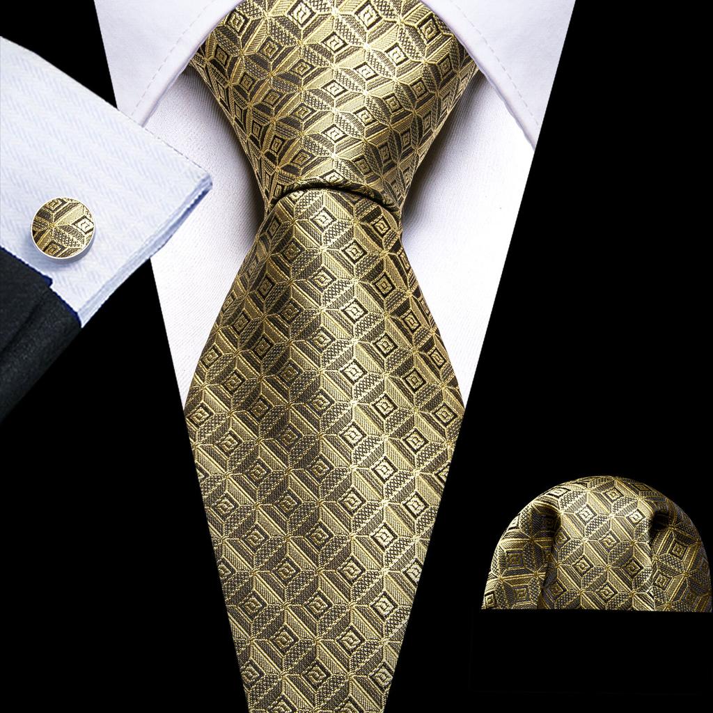 Мужские галстуки с цветочным принтом Barry.Wang, тканые свадебные галстуки с узором пейсли, носовой платок, запонки, формальный повседневный набор