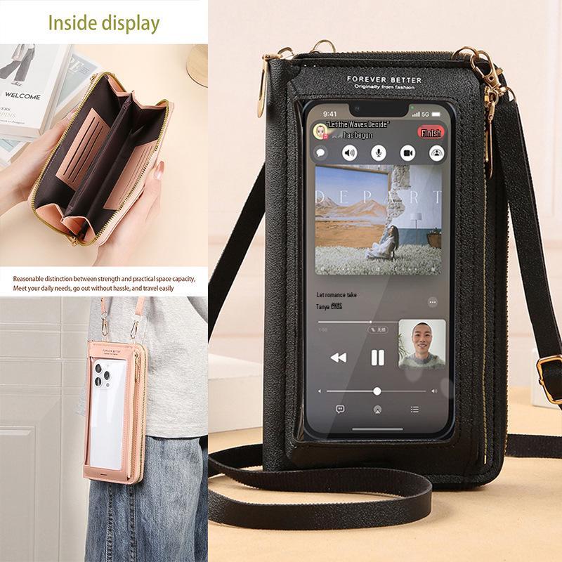 2025 Women's Anti-theft Versatile Crossbody Touch Screen Mobile Phone Bag & Wallet
