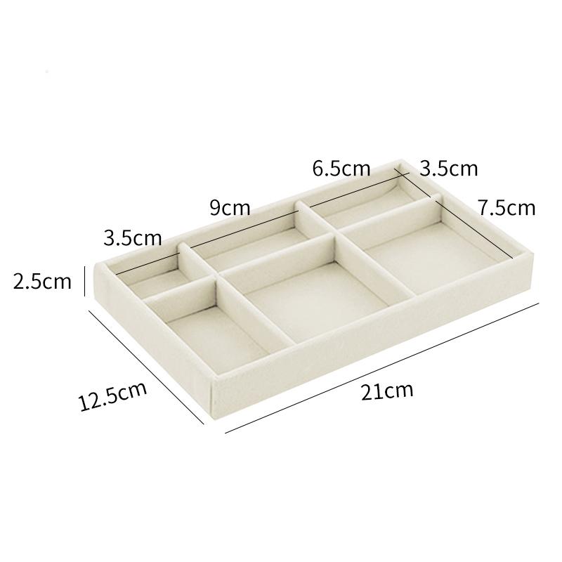 1 шт. Модный портативный бархатный органайзер для ювелирных изделий, поднос для колец, ожерелий, ящик для хранения, витрина для ювелирных изделий, ящик для хранения