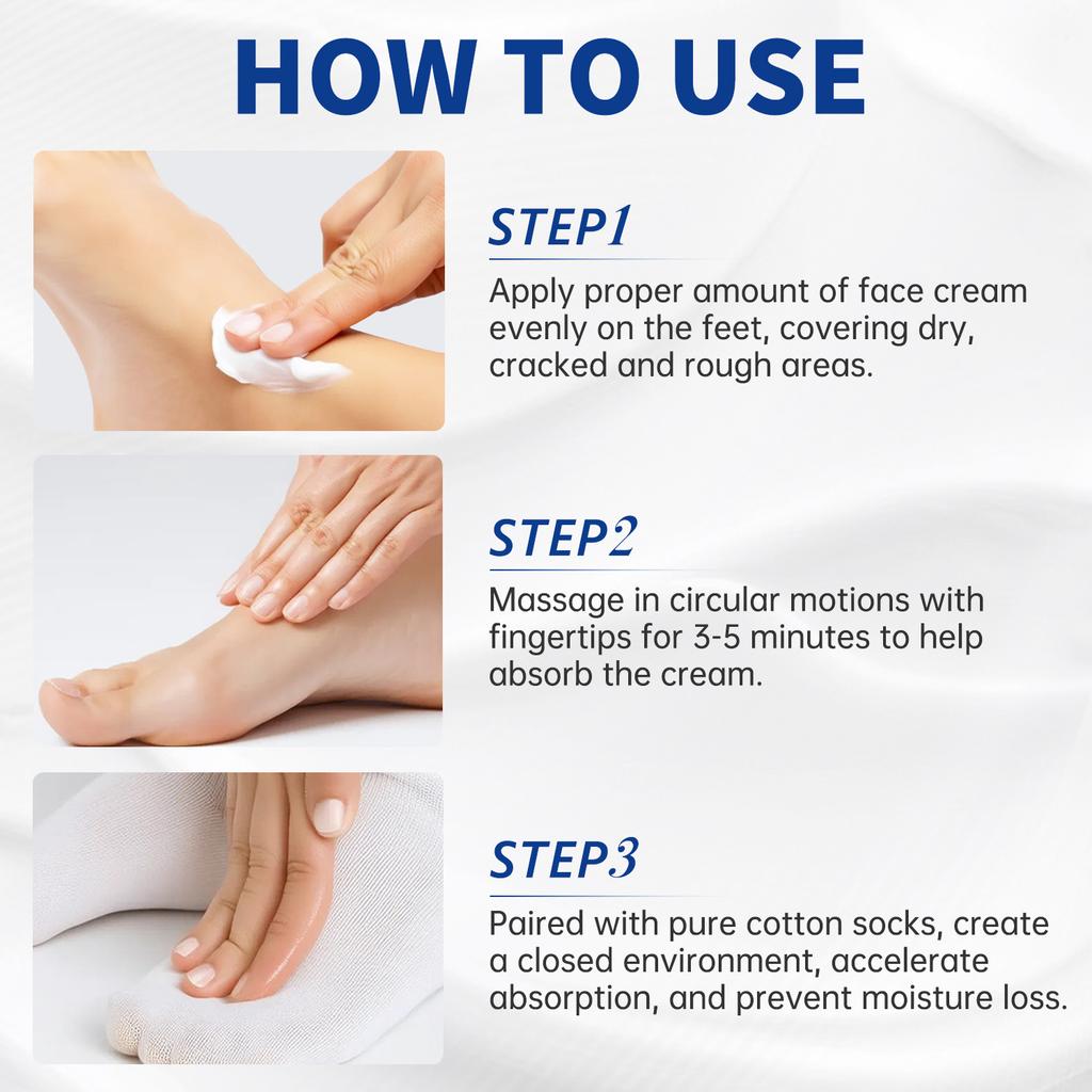 60% Urea Foot and Hand Cream Intensive Moisturizing Lock-in Hydration Repair Skin Barrier Deep Nourishing Cracked Skin Repair Unisex 100g
