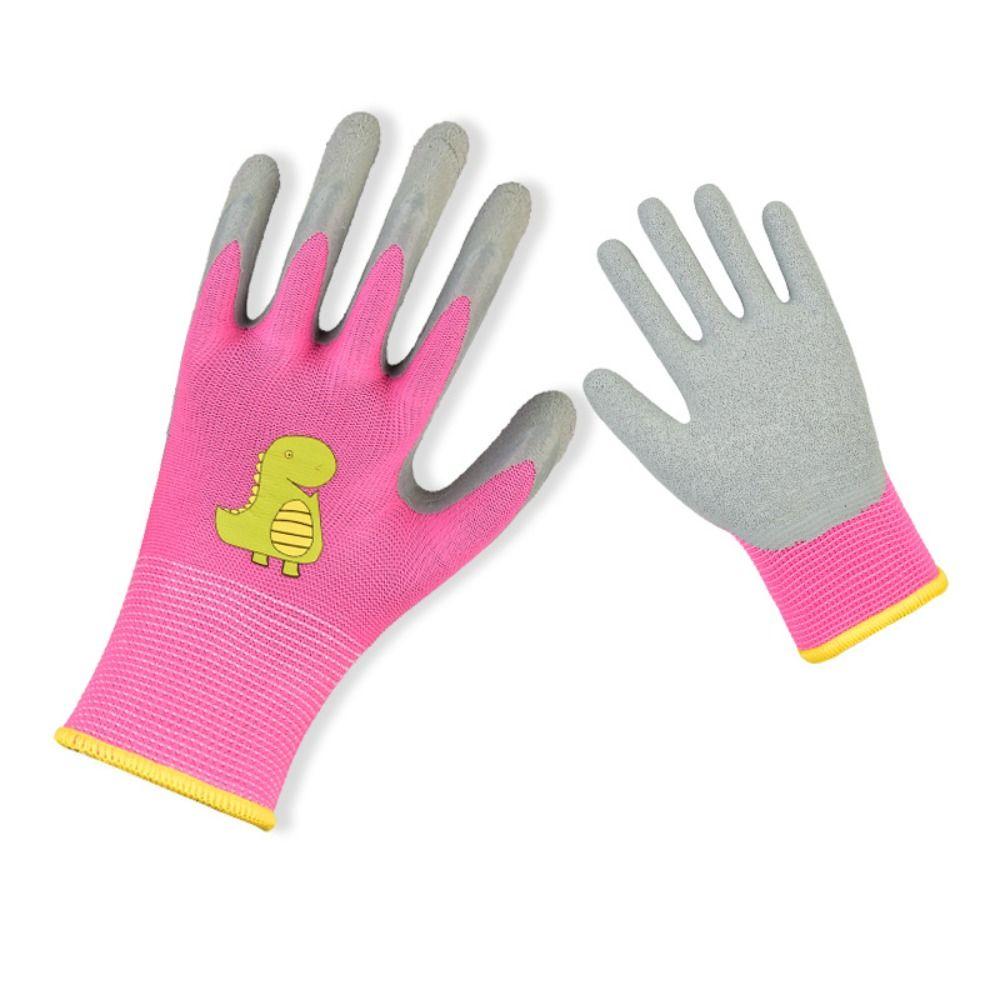Durable Garden Work Gloves Breathable Children Protective Glove Kid Gardening Gloves  Planting Work