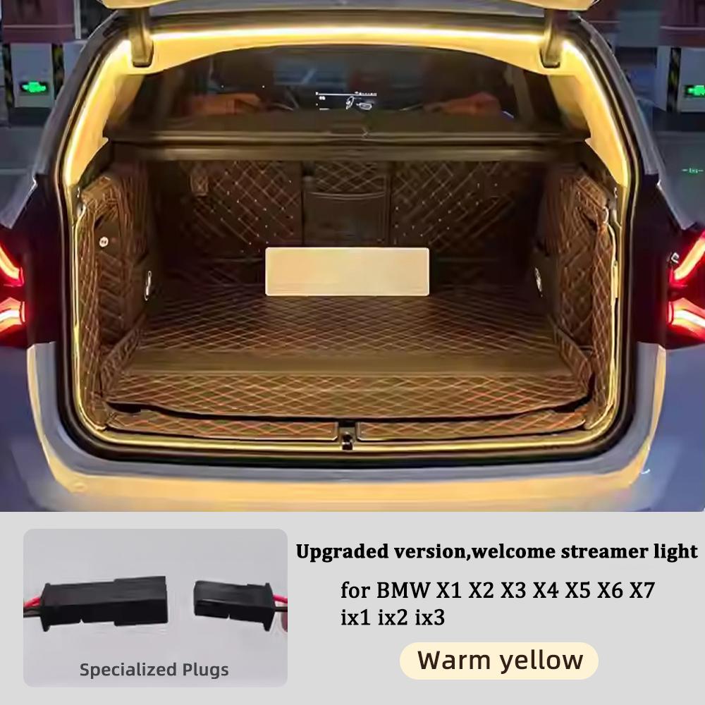 For BMW X1 X3 X5 X7 iX1 iX2 iX3 E70 F25 G01 G02 G07 LED Rear Trunk Interior Sticker Decal