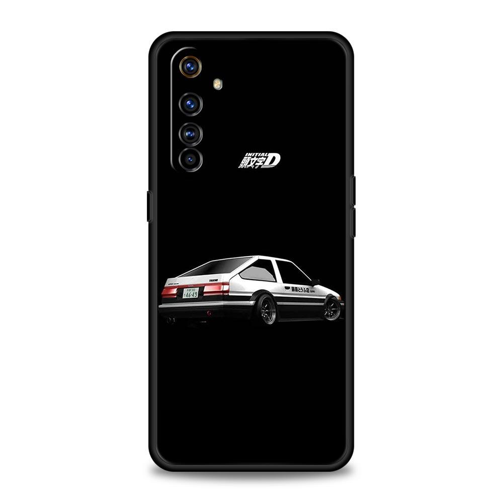 Чехол для телефона Initial D для Realme C67 C63 C55 C53 C35 C25 C21 GT 2 3 5 6 10 11 12 13 Pro Plus 5G Мягкий ТПУ Чехол для телефона Fundas Capas