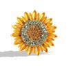 Beauty Flower From Sunflower Brooches Women Girl Party Wedding Brooch Pins Gifts