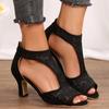 Женские сандалии Летняя повседневная обувь для женщин Сексуальная модная дизайнерская обувь на платформе с высоким каблуком Женские сандалии Sandalias De Mujer