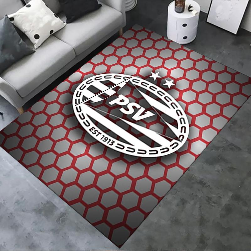 Новый ковер PSV Eindhoven 2025 для гостиной, спальни, дома, украшение дивана, нескользящий коврик для детских игр