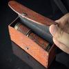 Прозрачный кожаный футляр для латунного телескопа с дальним обзором. Латунная подзорная труба, 43,18 см, Диллон, Лондон, 1920 г.,