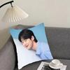 Чехол для подушки Byeon Woo-seok, двусторонний, из плюша – Для автомобиля, дивана, спальни, идеален в качестве подарка.
