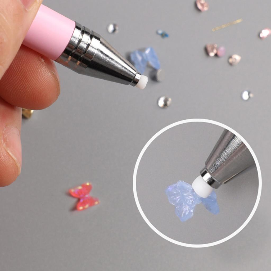 Вращающаяся ручка-доттер для нейл-арта для страз с наконечником 360 градусов, противоскользящая ручка, ручка-доттер для нейл-арта для DIY дизайнов ногтей