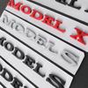 3D ABS Emblem Letters Car Rear Trunk Badge Sticker For Tesla Model Y Model S Model X SpaceX Bonina P85D Beast Roadster Juniper