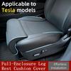 All-inclusive Car Seat Cover For Tesla Model Y Juniper/Model 3 Highland PU Leather Car Seat Pad And Extender Leg Cushion