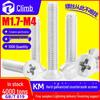 Galvanized Hardened White Zinc Flat Head Cross Slot Screws M1.7-M4