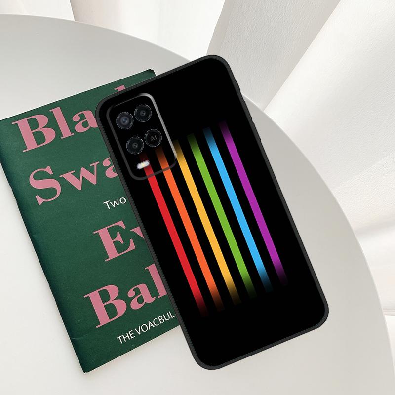 Heart Rainbow Gay Pride LGBT Case For Oppo A52 A72 A76 A96 A54 A74 A94 A54S A57S A58 A78 A98 A57 A77 A15 A16 A17 Cover