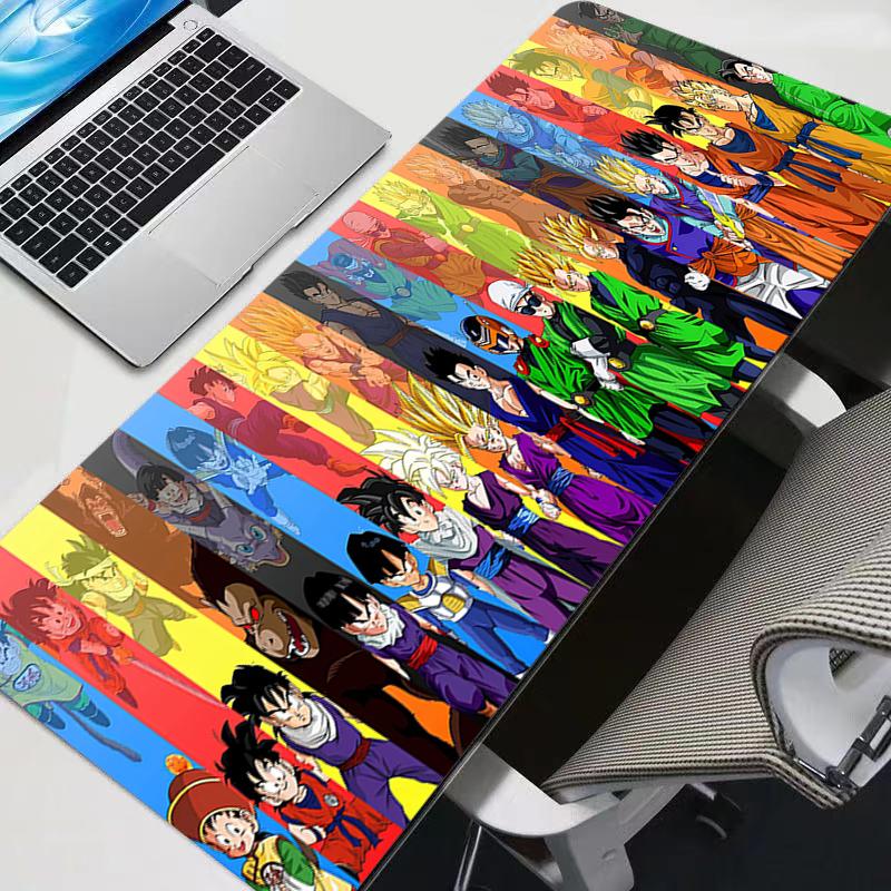 Dragon Ball Mouse Pad durable XL Lockedge Large Gaming Accessories Computer Gamer Keyboard Mouse Mat Desk Mousepad For Csgo