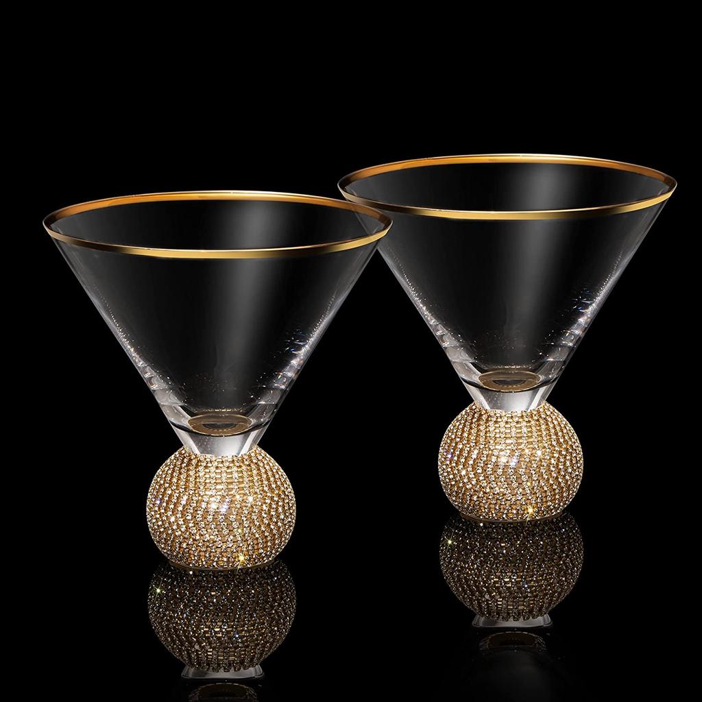 4/2/1Pcs Inlaid Diamond Phnom Wine Glasses Creative Cocktail Glass Weddeing Bar Party Crystal Goblet Drinkware Glass Cup Gifts