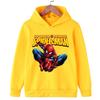 Autumn Winter Spider-Man Cartoon Fun Print Children's Hoodie Boys and Girls Casual Fashion Sweatshirt Warm Simple Style Pullovers